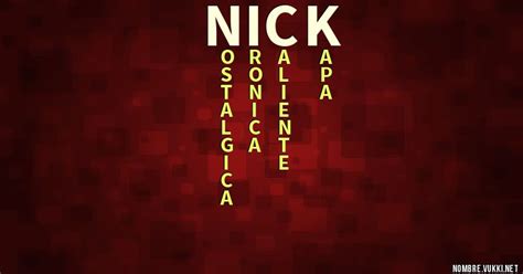 Que significa nick